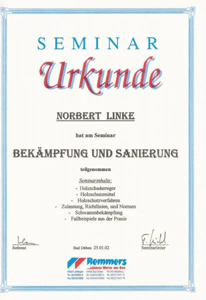 Zertifikat 22