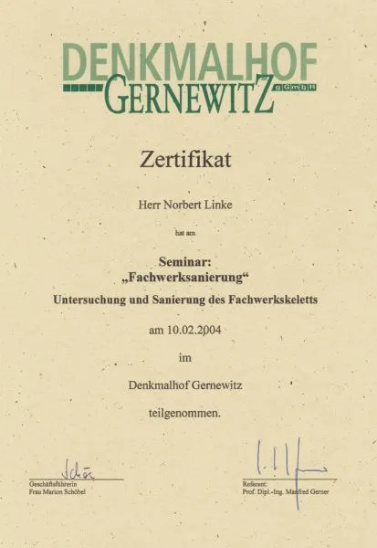 Zertifikat 20