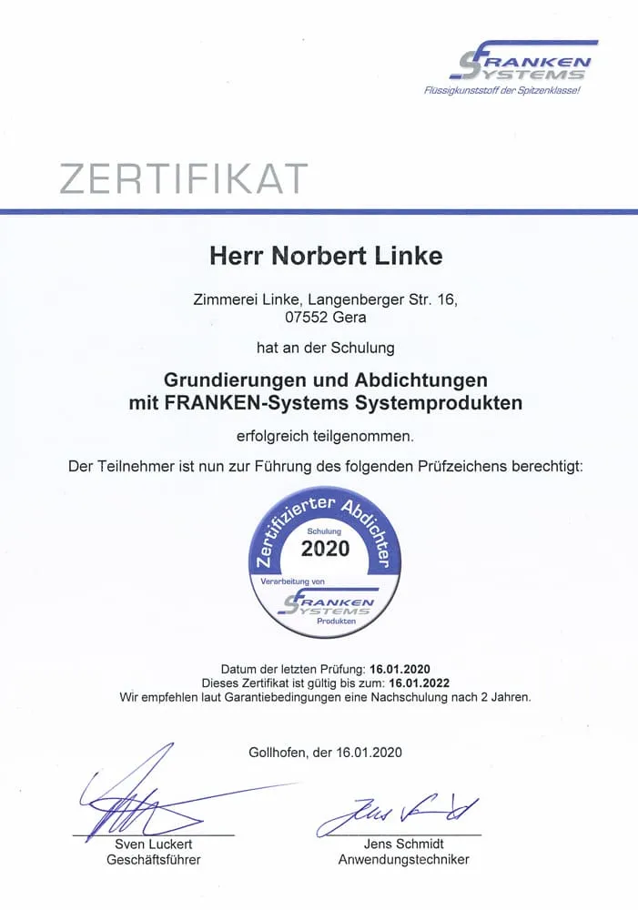 Zertifikat 1