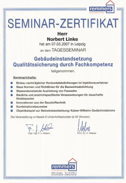 Zertifikat 16